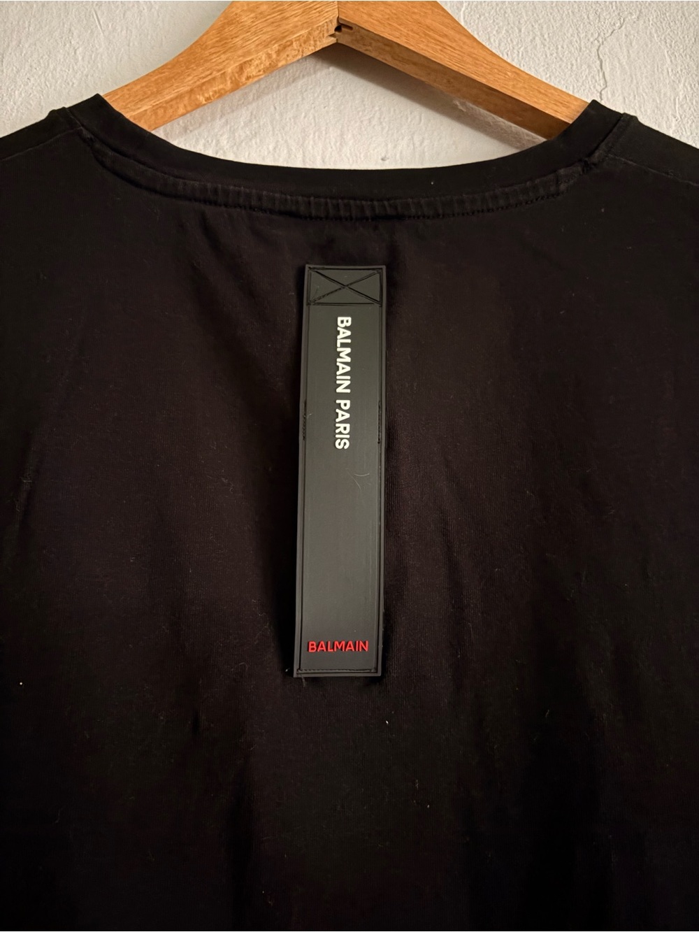 Balmain Paris Black Short Sleeve Logo Tee - Picture 3 of 6
